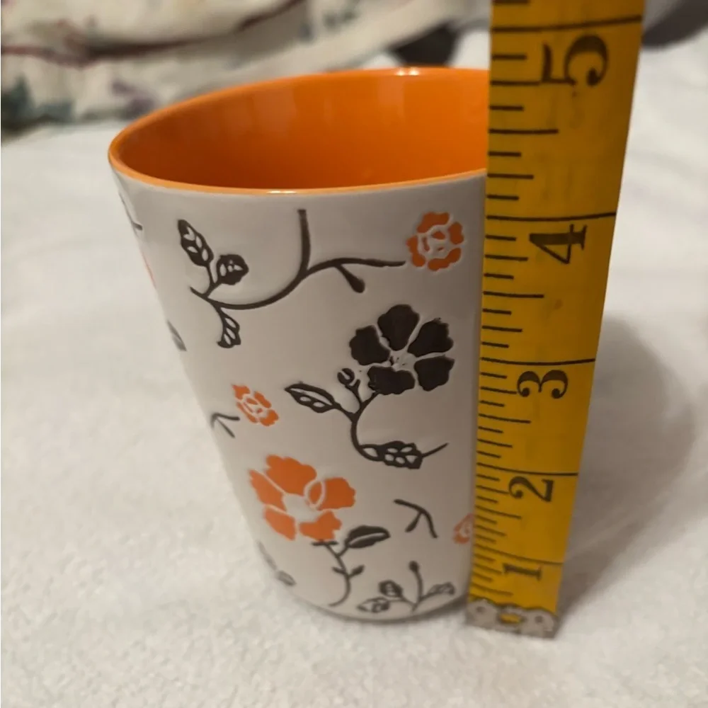 Pier 1 Handpainted Stoneware Mug vintage
